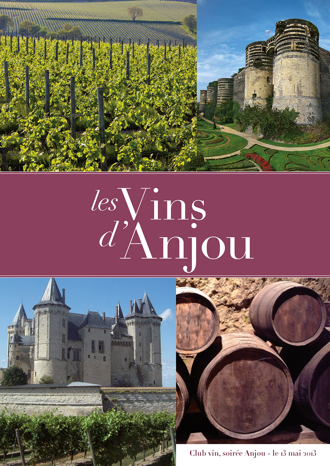 couverture du livret sur les vins d'Anjou