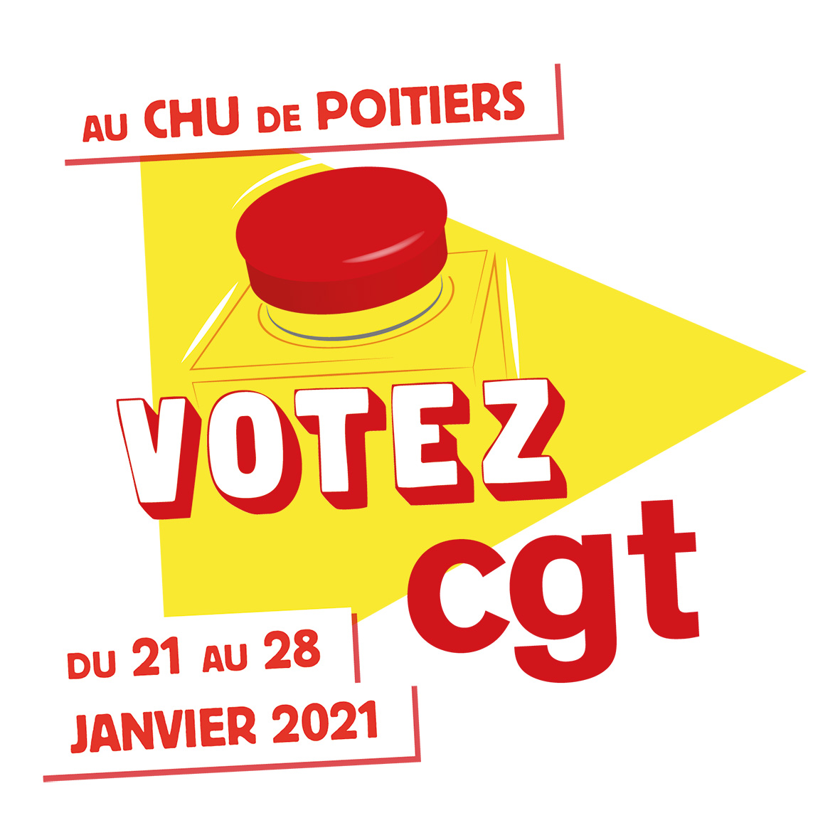 logo d'invitation à voter lors des élections professionnelles au CHU