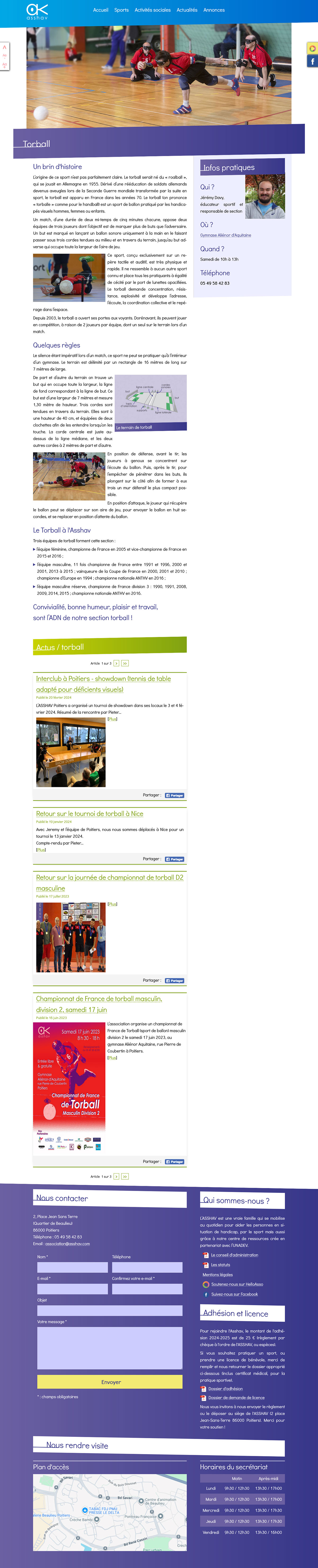 vue complète d'une page du site