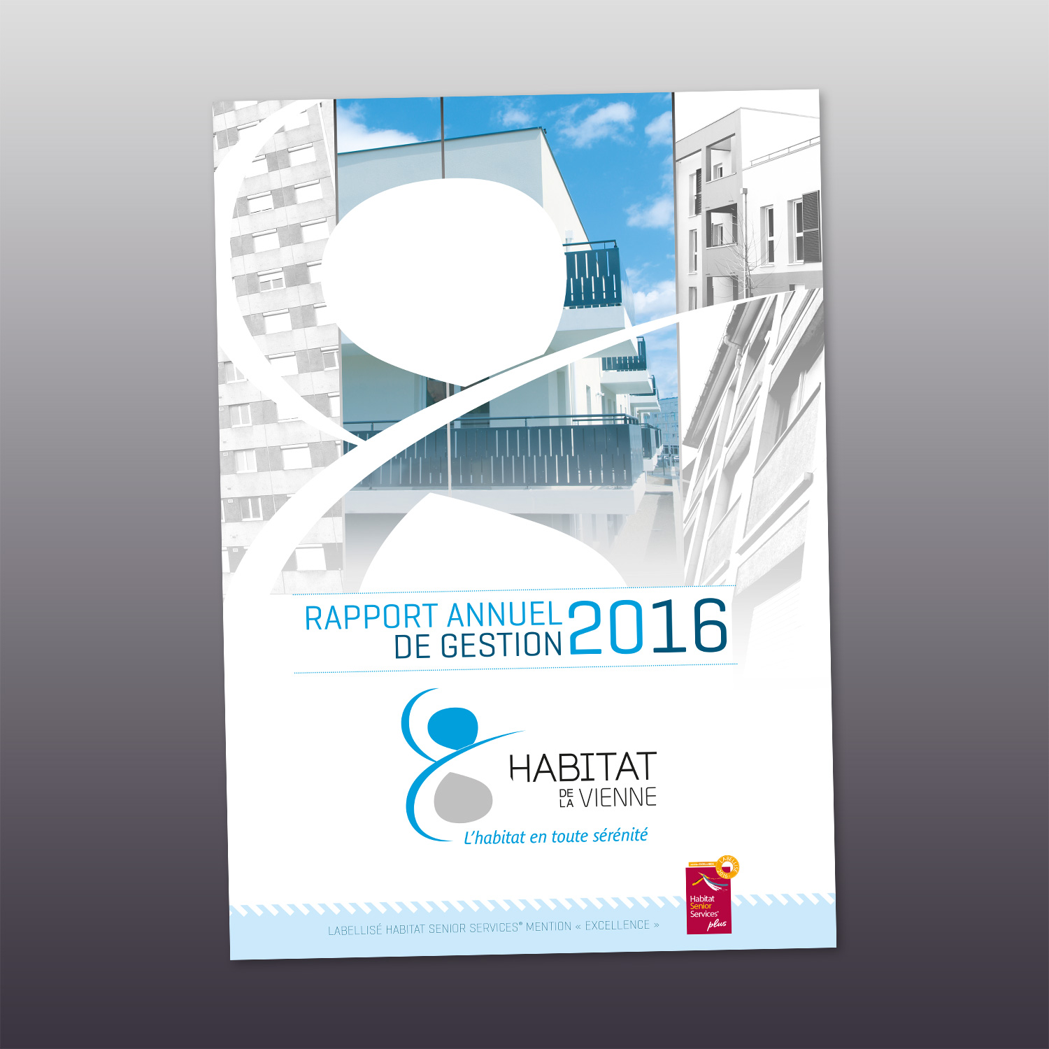 couverture du rapport annuel de gestion 2016 d'Habitat de la Vienne