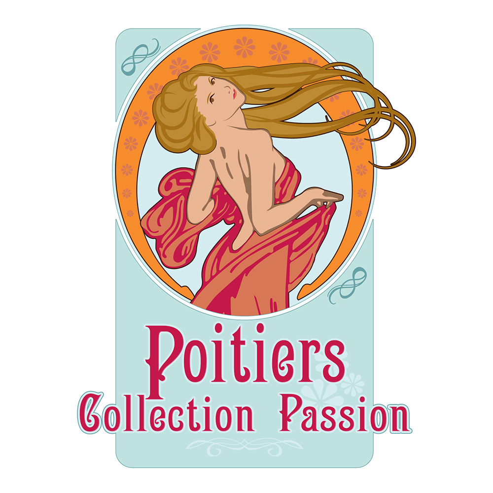 logo refait, reprenant un célèbre dessin de femme par Alphonse Mucha