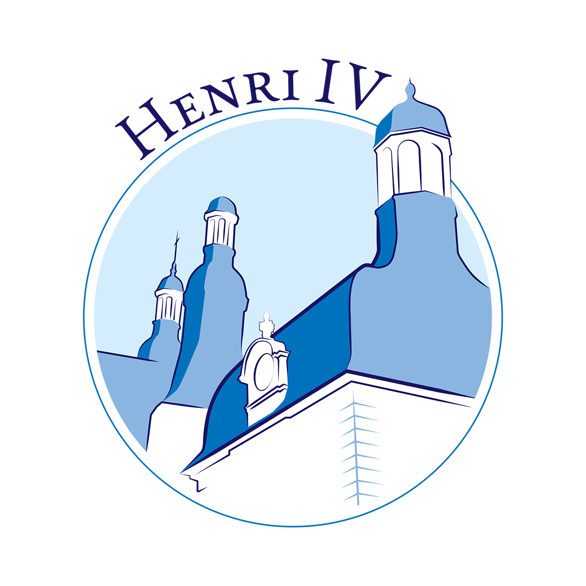 logo de l'amicale, représentant les toits reconnaissables du lycée