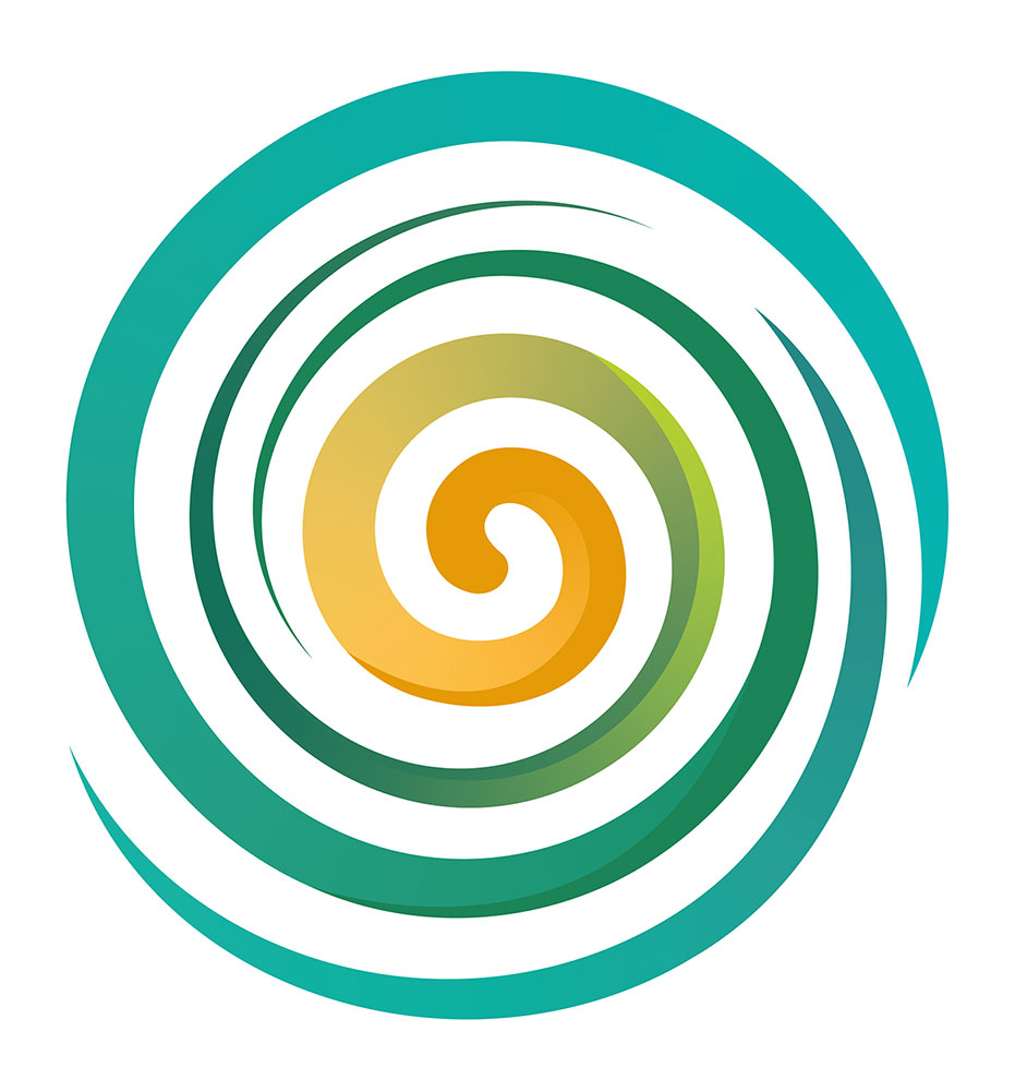 logo d'AD Coop, représentant une spirale colorée